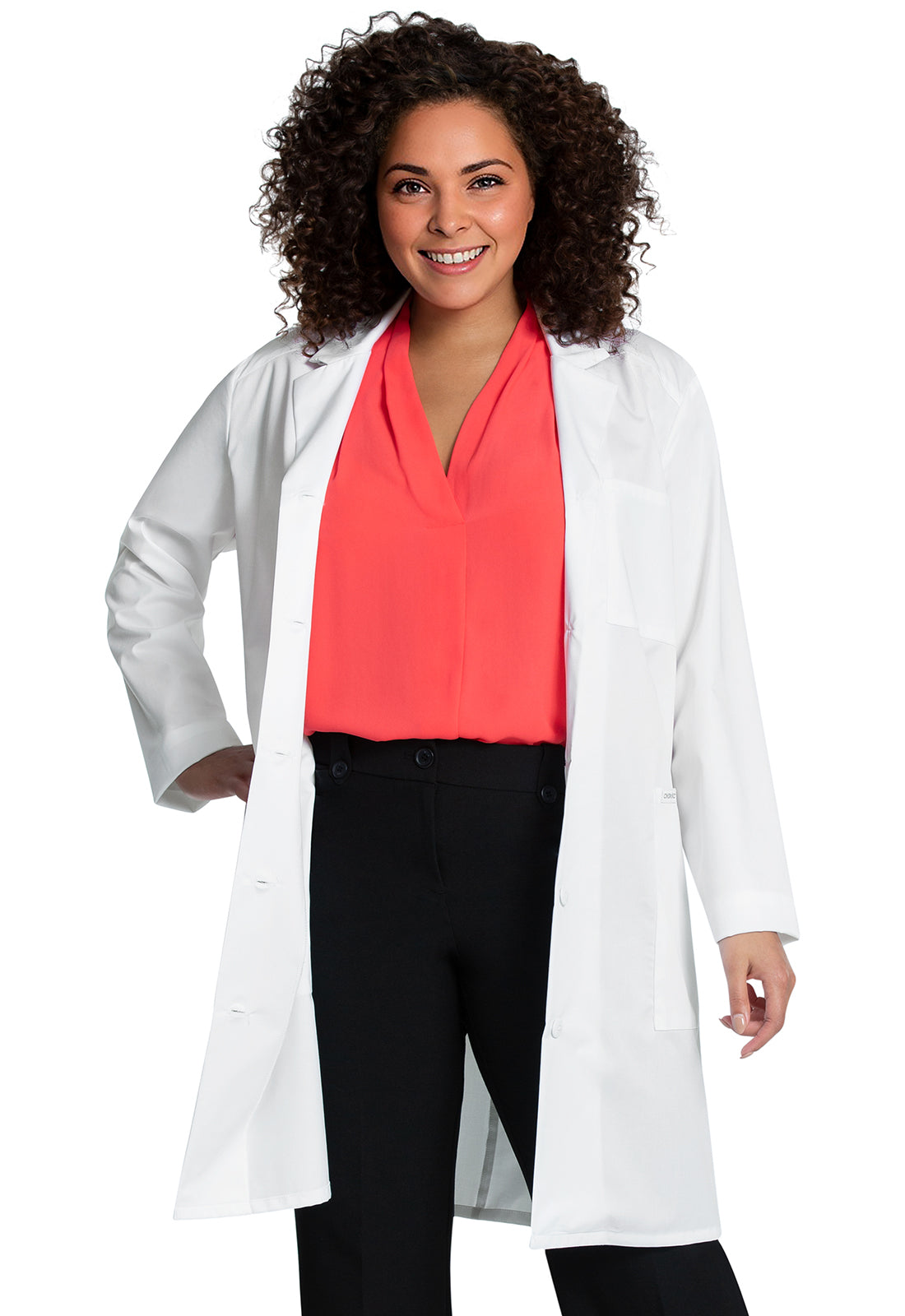 Cherokee 37" Lab Coat in White CK421