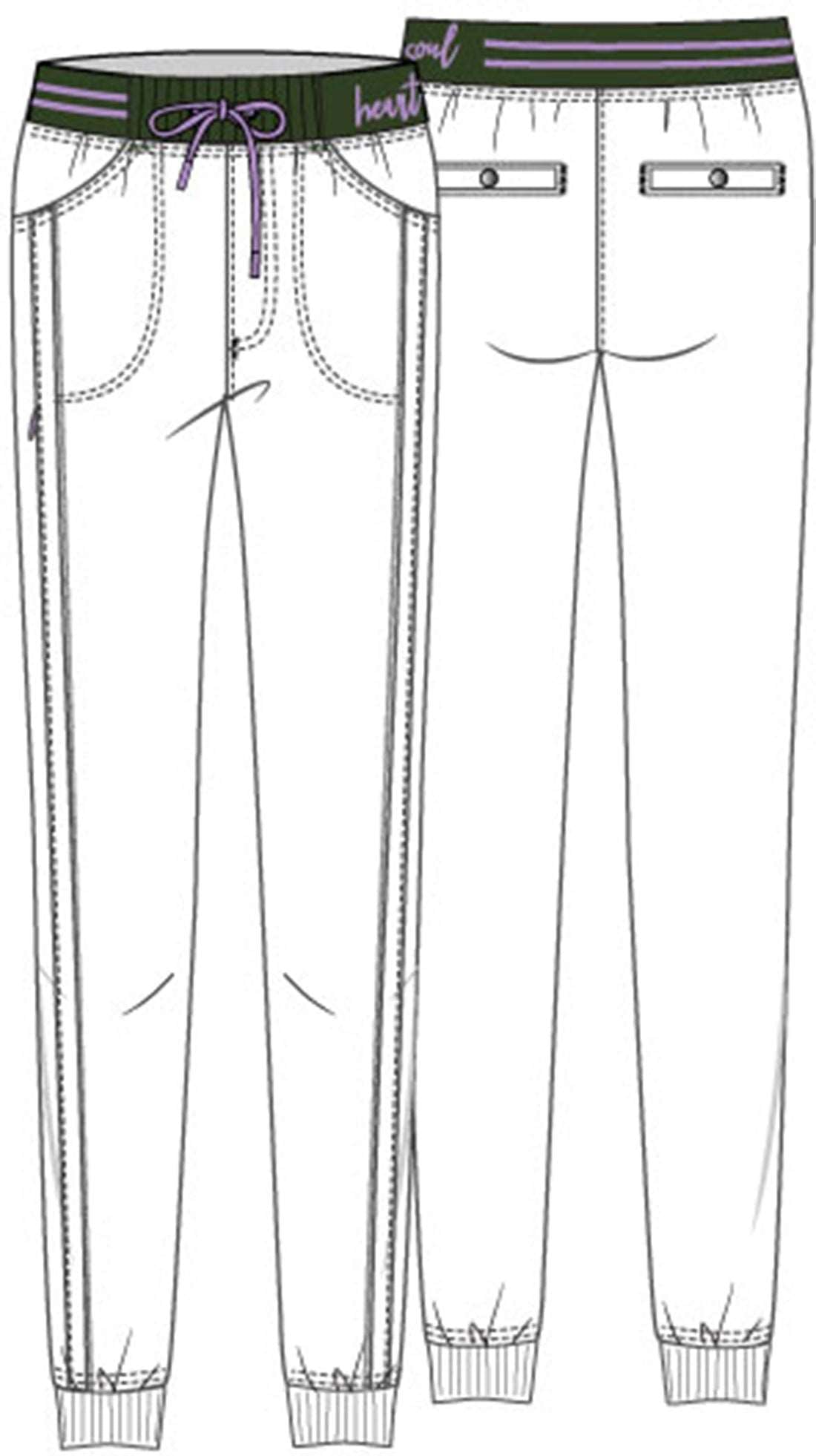 HeartSoul Rib Knit Waist Jogger HS090