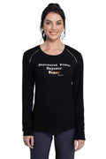 Long Sleeve Underscrub Knit Tee in Black CKK816