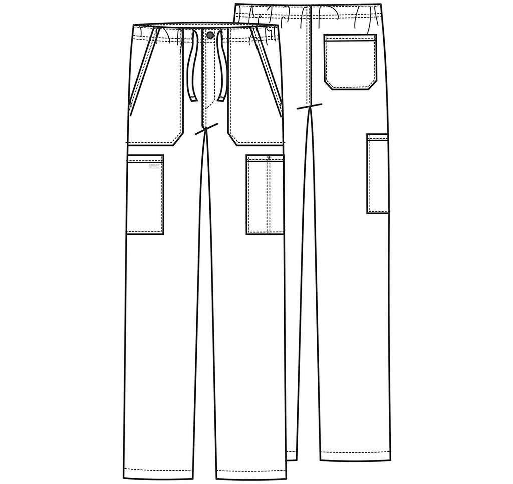 Cherokee Workwear Professionals Men's Tapered Leg Drawstring Cargo Pant WW190