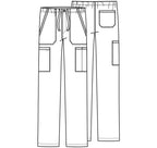 Cherokee Workwear Professionals Men's Tapered Leg Drawstring Cargo Pant WW190
