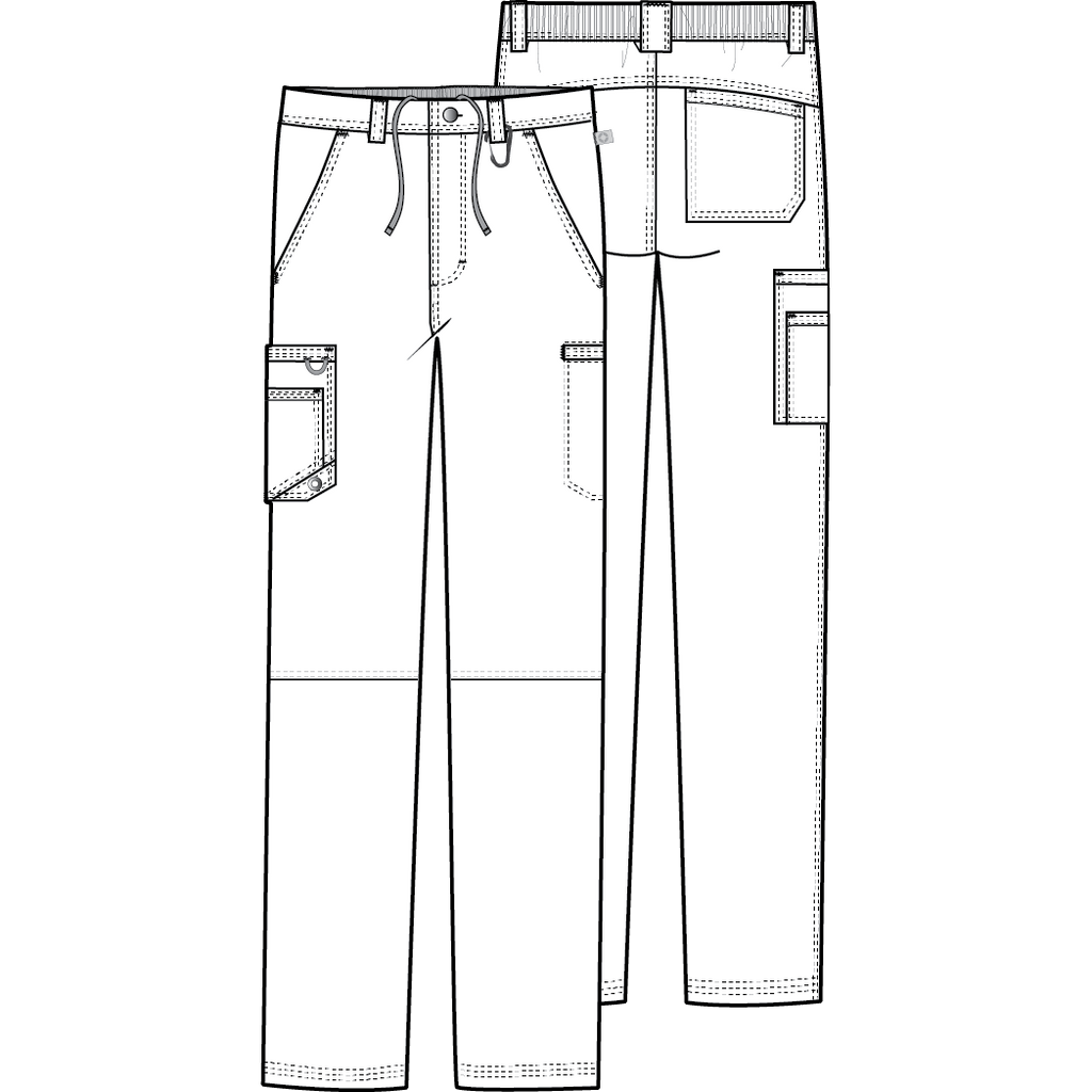 Cherokee Infinity Men's Fly Front Cargo Pant CK200A