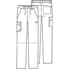 Cherokee Infinity Men's Fly Front Cargo Pant CK200A